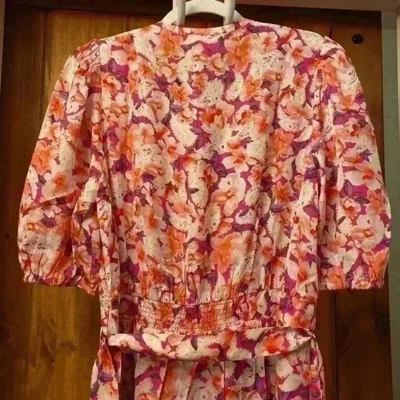 Ba&sh Woman’s Ruffle Mini Dress-Diamond Fushia-Large. NWT - Picture 8 of 9